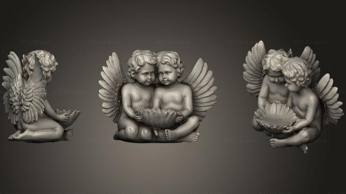 3d модели ангелы (Чаша Ангела, AN_0191) 3D модель для ЧПУ станка